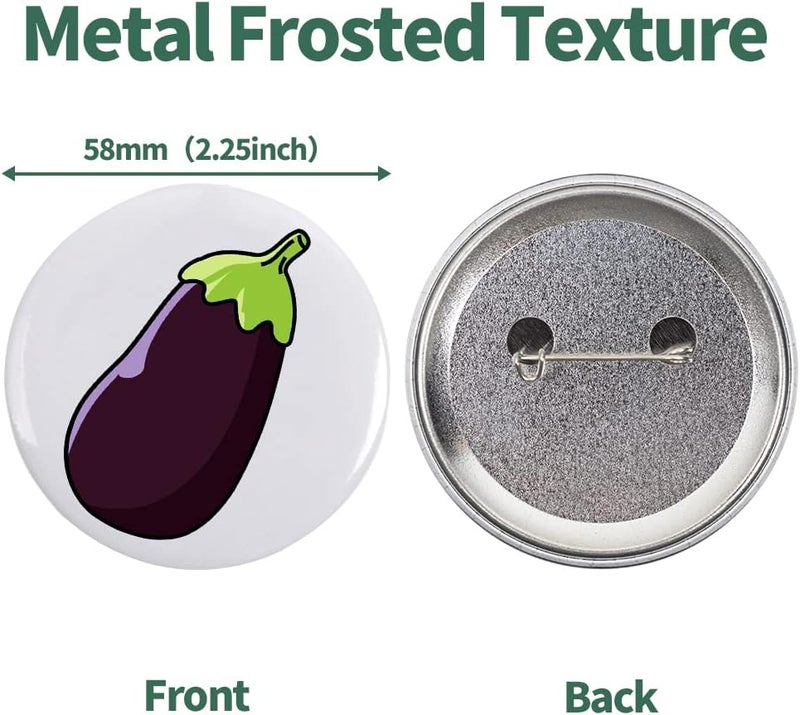 Mostme 200 Sets 2.25 inch Button Maker Supplies, 58mm Button Supplies Parts Badge Part, Buttons Making Supplies, Includes Metal Pin Back Cover, Metal Shells, Blank Paper&Clear Film - Image 4